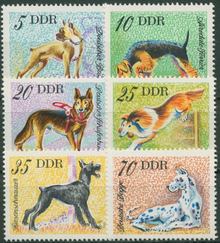 DDR 1976 Tiere Hunde Hunderassen 2155/60 postfrisch