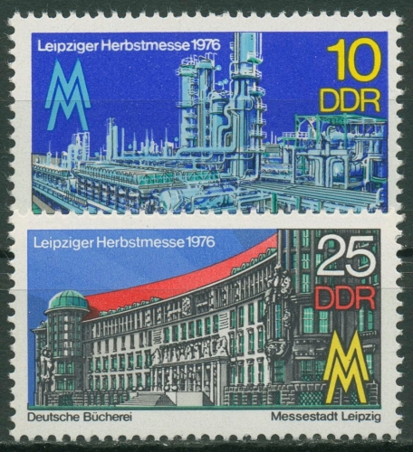 DDR 1976 Leipziger Herbstmesse 2161/62 postfrisch