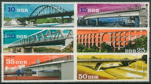 DDR 1976 Brücken 2163/68 postfrisch