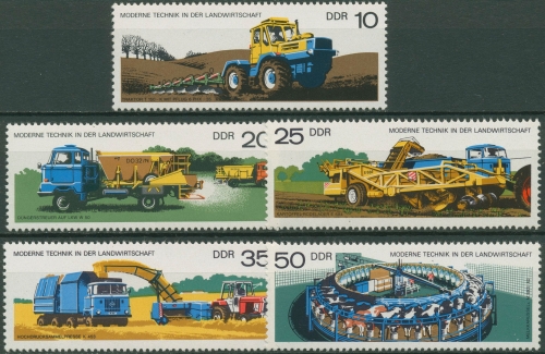DDR 1977 Landwirtschaft Traktoren Maschinen 2236/40 postfrisch