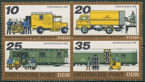 DDR 1978 Posttransport Postauto Bahnpostwagen 2299/02 postfrisch