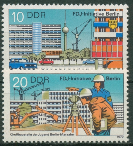 DDR 1979 FDJ-Initiative Berlin 2424/25 postfrisch