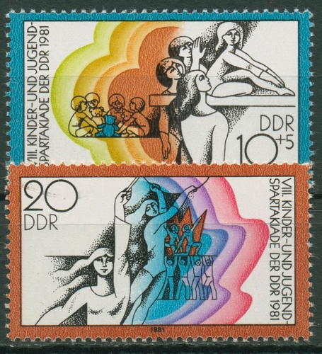DDR 1981 Kinder-und Jugendspartakiade Berlin 2617/18 postfrisch