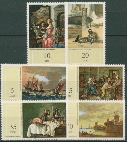 DDR 1982 Gemälde Niederländische Maler 2726/31 postfrisch