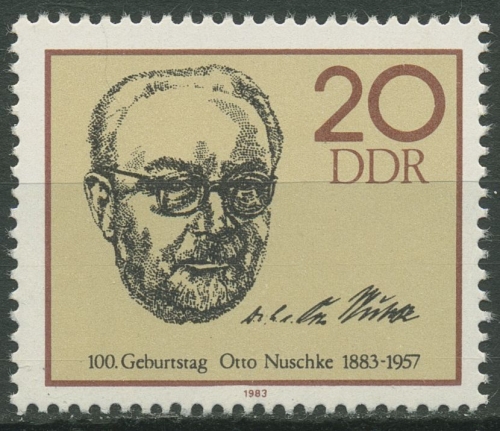 DDR 1983 Politiker Otto Nuschke 2774 postfrisch