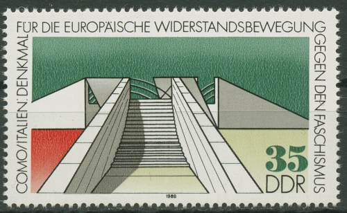 DDR 1988 Gedenkstätten Denkmal Como Italien 3196 postfrisch