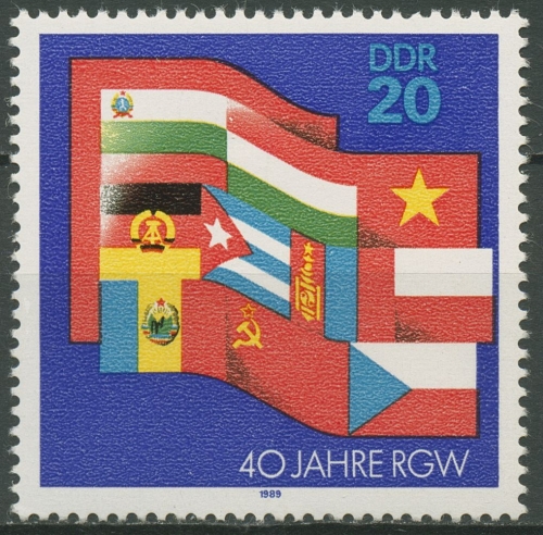 DDR 1989 Rat für gegenseitige Wirtschaftshilfe 3221 postfrisch