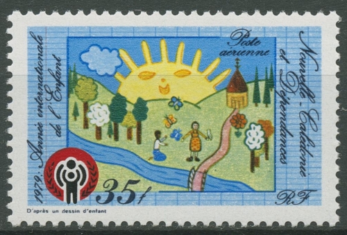 Neukaledonien 1979 Int. Jahr des Kindes Kinderzeichnung 626 postfrisch