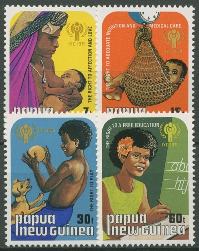 Papua Neuguinea 1979 Int. Jahr des Kindes Spielen Schule 377/80 postfrisch