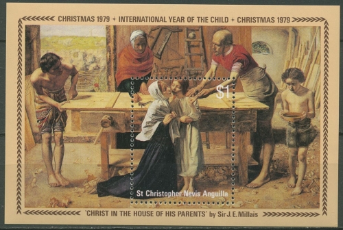 St. Christopher 1979 Jahr des Kindes Block 7 postfrisch (C97293)