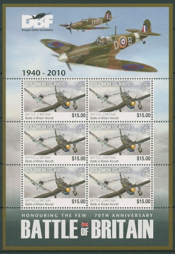 Salomoninseln 2010 Luftschlacht England Junkers 1408 K postfrisch (C29659)