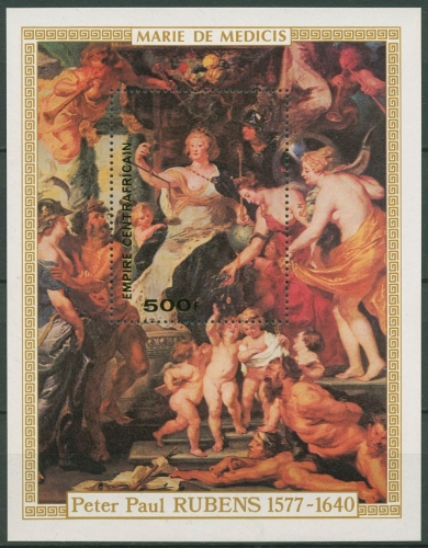 Zentralafrikanische Republik 1978 Rubens Block 22 postfrisch (C22273)