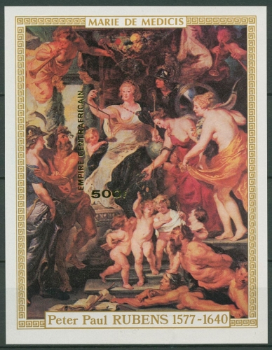 Zentralafrikanische Republik 1978 Rubens Block 22 B postfrisch (C22273)
