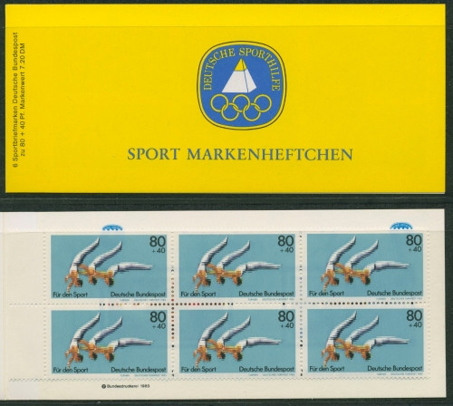Bund Deutsche Sporthilfe 1983 Markenheftchen SMH 5 (1172) postfrisch (C19602)