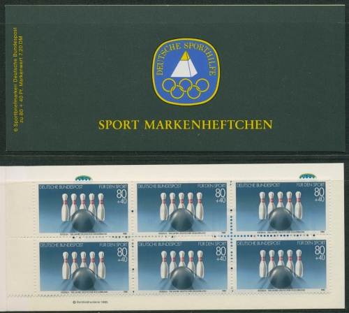 Bund Deutsche Sporthilfe 1985 Markenheftchen SMH 7 (1238) postfrisch (C19606)
