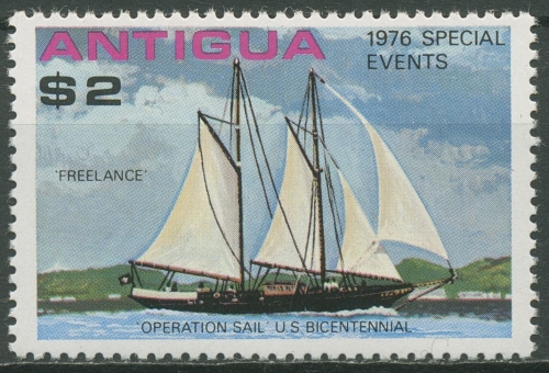 Antigua 1976 Jahresereignisse Segelschiff Windjammertreffen 452 postfrisch