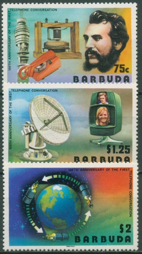 Barbuda 1977 100 Jahre Telefon A.G. Bell 283/85 postfrisch
