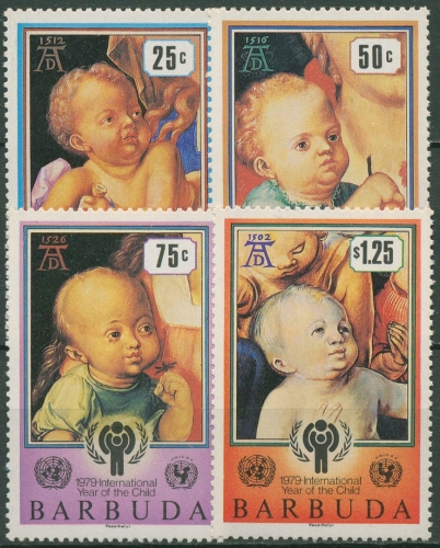 Barbuda 1979 Jahr des Kindes Gemälde A.Dürer 465/68 postfrisch