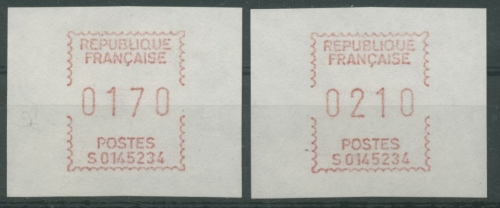 Frankreich 1985 Automatenmarke ATM 7.2 x ZS 1 postfrisch