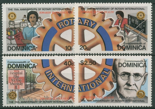 Dominica 1980 Rotary International 672/75 postfrisch