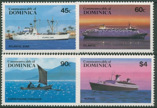 Dominica 1984 Schiffe 856/59 postfrisch