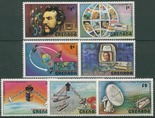 Grenada 1976 100 Jahre Telefon A.G.Bell 814/20 postfrisch