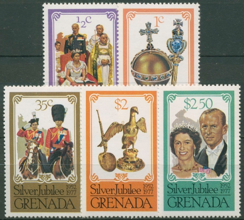Grenada 1977 Königin Elisabeth II. 25 Jahre Regentschaft 822/26 A postfrisch
