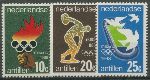 Niederländische Antillen 1968 Olympia Sommerspiele Mexiko 187/89 postfrisch