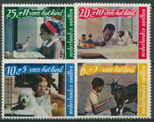 Niederländische Antillen 1968 Voor het Kind Kind und Tier 194/97 postfrisch
