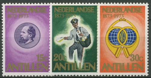 Niederländische Antillen 1973 100 Jahre Briefmarken 266/68 postfrisch