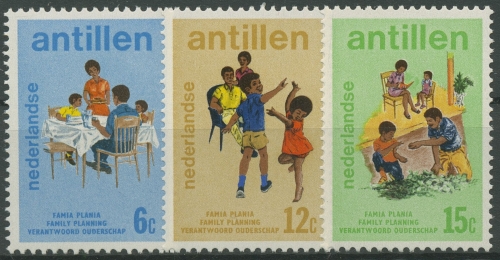 Niederländische Antillen 1974 Familien 278/80 postfrisch