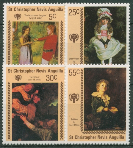 St. Christopher 1979 Jahr des Kindes Weihnachten Gemälde 383/86 postfrisch