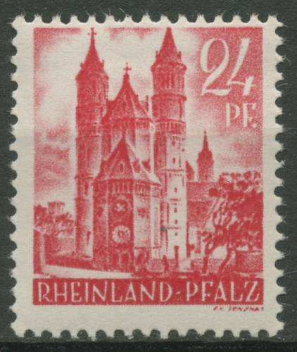 Franz. Zone: Rheinland-Pfalz 1947 Wormser Dom Type IV, 8 y v IV postfrisch
