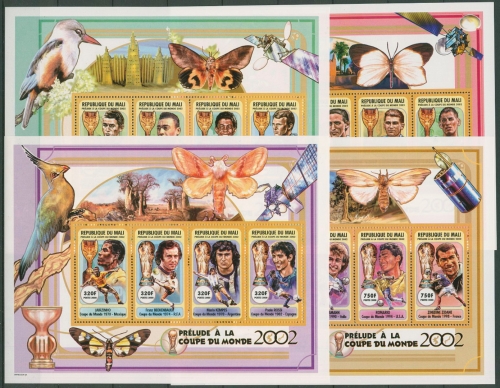 Mali 2000 Fußball-WM Japan Südkorea Spieler Pokale 2494/09 K postfrisch (C29940)
