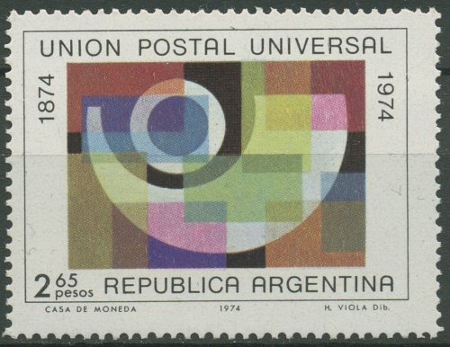 Argentinien 1974 Weltpostverein UPU Posthorn 1194 X postfrisch