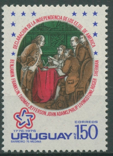 Uruguay 1976 Unabhängigkeitserlärung Amerikas 1413 postfrisch