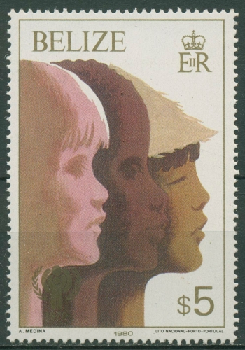 Belize 1980 Jahr des Kindes Kindergesichter 483 Blockmarke postfrisch