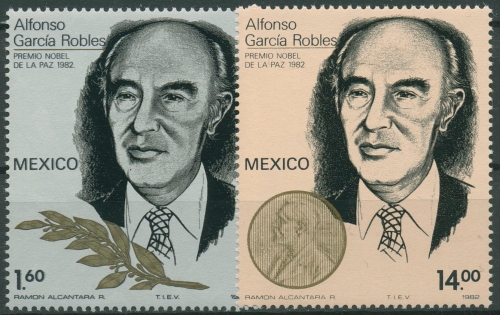 Mexiko 1982 Alfonso Garcia Robles Friedensnobelpreis 1854/55 postfrisch