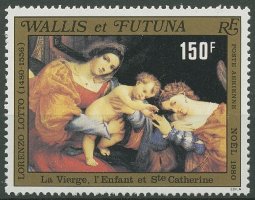 Wallis und Futuna 1980 Weihnachten Gemälde 385 postfrisch