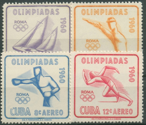Kuba 1960 Olympia Sommerspiele Rom 669/72 postfrisch