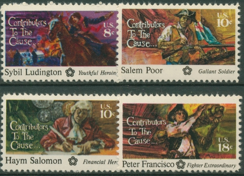 USA 1975 Unabhängigkeitskrieg Persönlichkeiten 1166/69 postfrisch
