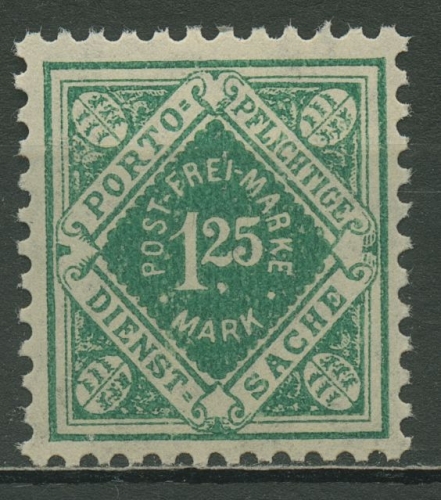 Württemberg Dienstmarken 1921 Ziffer in Raute 156 postfrisch