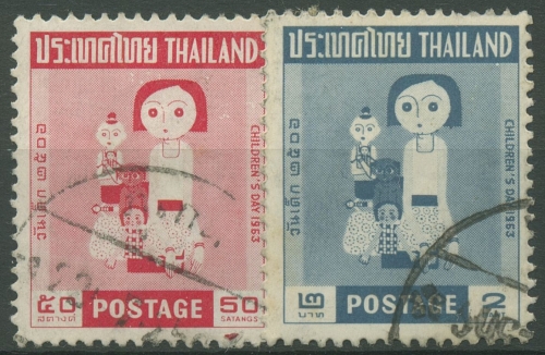 Thailand 1963 Kindertag 428/29 gestempelt