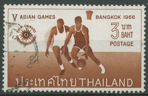Thailand 1966 Asiatische Sportwettkämpfe Bangkok Basketball 464 gestempelt