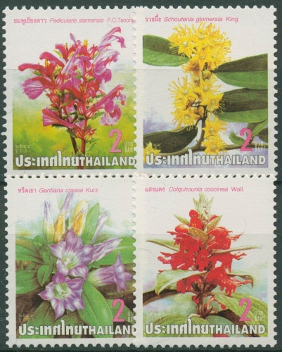 Thailand 2001 Neujahr Gefährdete Pflanzen 2110/13 postfrisch