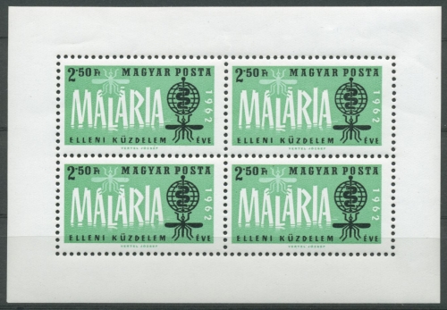 Ungarn 1962 Kampf gegen die Malaria Block 35 A postfrisch (C92381)