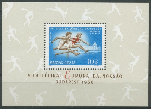 Ungarn 1966 Leichtathletik EM in Budapest Block 54 A postfrisch (C92424)