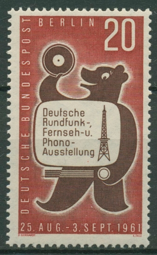 Berlin 1961 Funkausstellung Berliner Bär 217 postfrisch