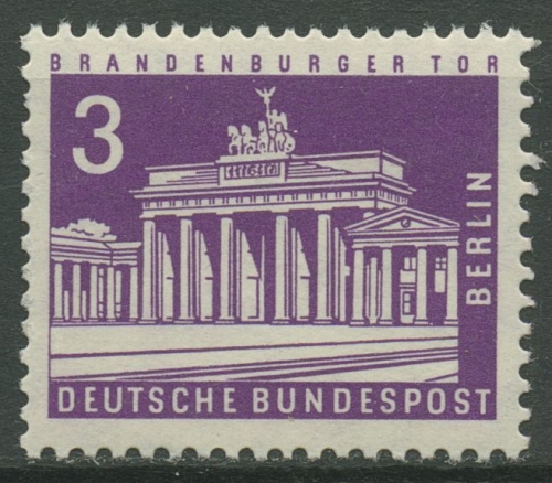 Berlin 1963 Berliner Stadtbilder Brandenburger Tor 231 postfrisch