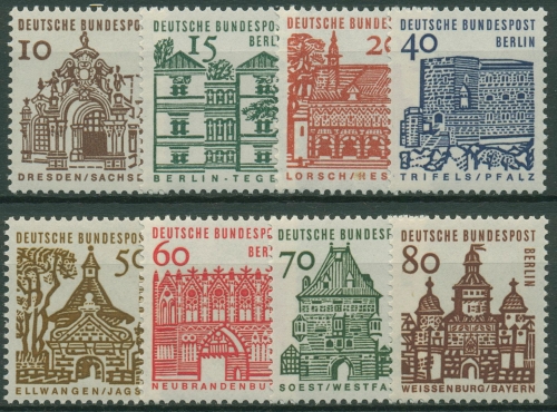 Berlin 1964 Bauwerke Burgen 242/49 postfrisch